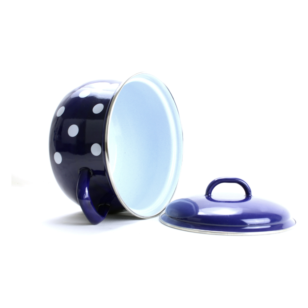 Garnek emaliowany 2,6 l z pokrywką...