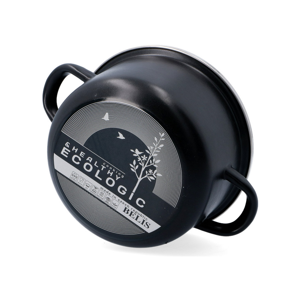 Garnek emaliowany 1,5 l z pokrywką...