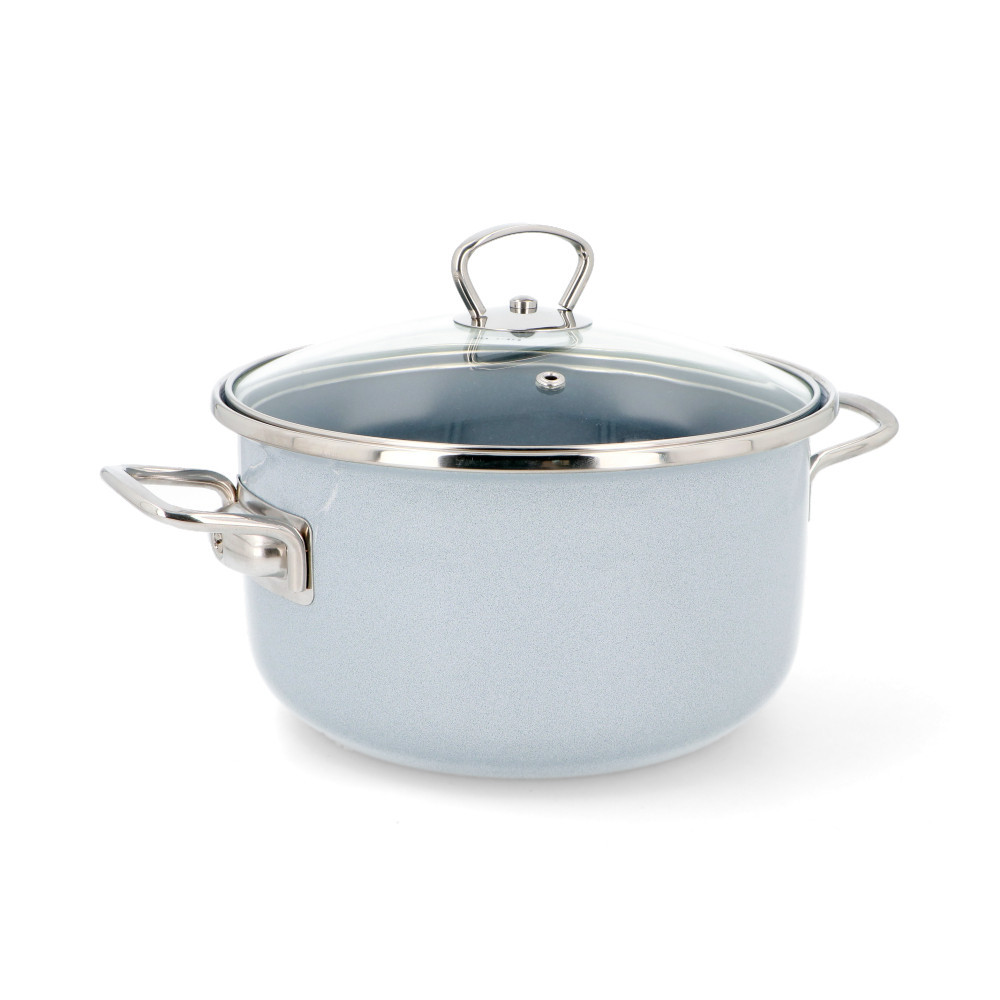 Garnek emaliowany PREMIUM GREY 5,5 l...