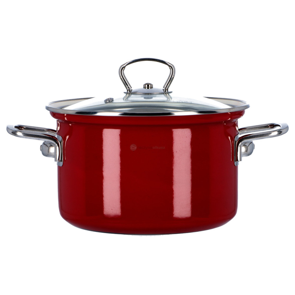 Garnek emaliowany 3,6 l z pokrywką...