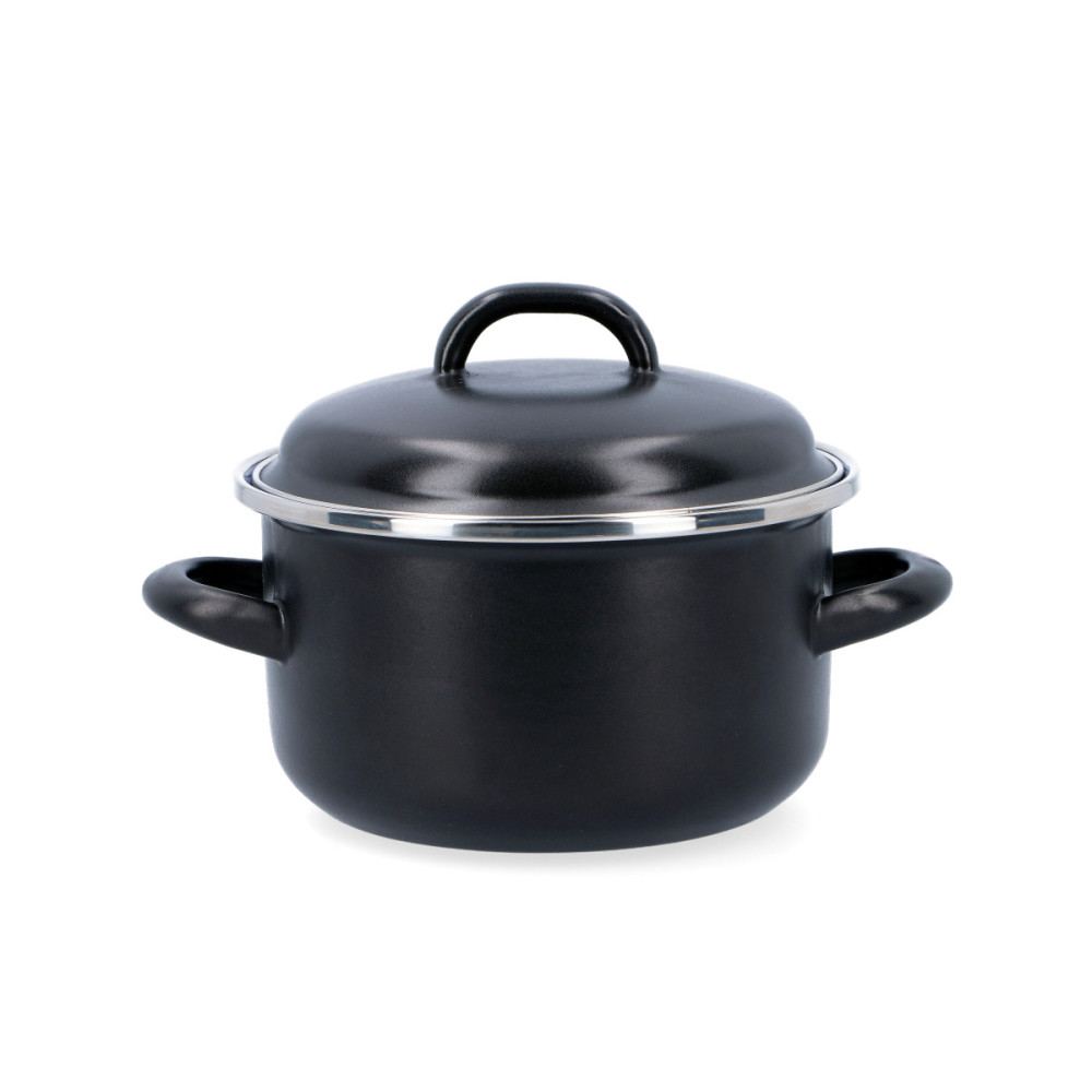 Garnek emaliowany 1,5 l z pokrywką...